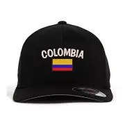 Colombia flag embroidered flexfit flex fit baseball cap, National flag cap