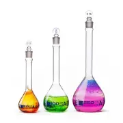 Premium Volumetric Flask Set - 50ml, 100ml & 250ml - Class A, ASTM E288 - Sup...