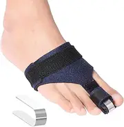 Toe Splint for Broken Toe, Hammer Toe Corrector for Women & Men, Toe Straightener for Crooked Toe, Claw Toe, Bent Toe, Mallet Toe, Broken Toe Brace for Second Toe to Pinky Toe Support, S
