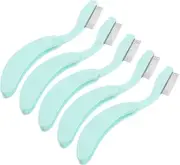 WRITWAA Versatile Beauty Tool Set 5pcs Eyelash Separator Eyebrow Comb Metal Lash Separator Eyelash Extension Tool Portable Mascara Comb for Lashes