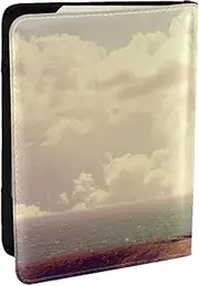 [JEJEA] Old Lighthouse Print Travel Organizer Credit Cards Case Passport BookPassport Holder Cover Wallet forTraveling,, Black, One Size