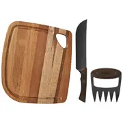 Tramontina Churrasco 3 Piece BBQ Set Black - Robins Kitchen