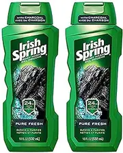 Irish Spring Body Wash With Charcoal Pure Fresh - 18 oz, Pack of 2