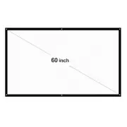 Projector Screens 60 Portable Hd 169 White Inch Diagonal Projection Foldable Home Theatre For Wall Indoors Outdoors