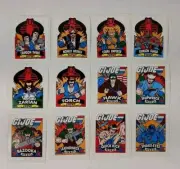 1986 GI Joe Complete Set of 12 Milton Bradley Hasbro Stickers