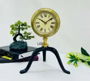 Handcrafted Chronic Clock (Colors Available - Gold, Black) Aesthetic Table Clock