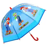 Super Mario Bros Umbrella Nintendo Game Licensed Kids Children's Dome Brolly