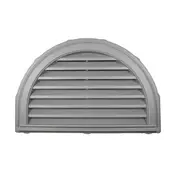 GableMASTER 864 x 559mm 1/2 Round Prime Exterior Wall Vent