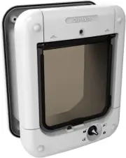 Closer Pets Microchip Activated Medium Size Cat Door for Entry Control of up to