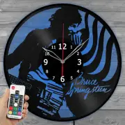 LED Vinyl Clock Bruce Springsteen Light Vinyl Record Wall Clock Decor 1056