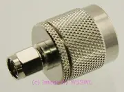 SMA Male to N Male Coax Connector Adapter by W5SWL