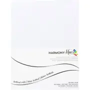 Harmony Hues 65# Textured Cardstock 8.5"X11" 80/Pkg -Brilliant White