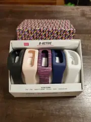 B Active Interchangeable Fitness Tracker - 5 Bands - No App Needed. #SM
