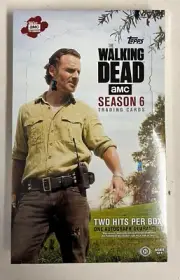 walking dead season 6 trading cards sealed box 2 hits per box