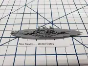 Battleship - New Mexico - 1944 Variant -US Navy - Wargaming - Axis and Allies -