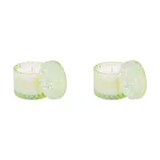 2PK The SOi Co Morning Blooms Petite Shimmer Scented Candle 8oz 9x8.5cm Green