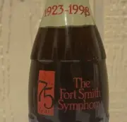 1998 commemorative Coke Coca-Cola bottle THE FORT SMITH SYMPHONY 75 YEARS