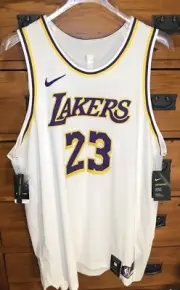 NEW Nike NBA LA Lakers LeBron James VaporKnit Jersey Men Size 3XL 58 AT4709-102