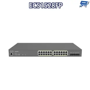 昌運監視器 EnGenius ECS1528FP 雲端管理型 24埠 410W Gigabit PoE+網路交換器