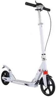 Non-Electric Scooters for Kids Teens Adults, Professional Folding Scooter with Big Wheels, Commuter City Scooter,Adjustable Height,Leisure/Transportation(White)