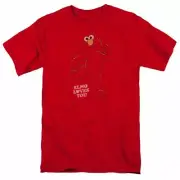 Sesame Street Elmo Loves You T Shirt Mens Licensed Classic TV Show Elmo Tee Red