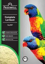 Wombaroo Passwell Complete Lorikeet Bird Food 1kg | Pet Supplement