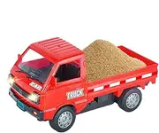 Remote Control Truck,1:16 Electric Remote Control Truck with LED Simulation Lights | Realistic Construction Vehicles, Transportation Tool for Indoor, Outdoor Play