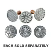 Nordic Ware Premium Quality Cast Aluminum with Hardwood Handles Cookie Stamps