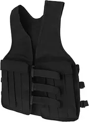 Yardwe Men's Gym Vest Metal Bar Weighted Vest Comfortable Oxford Cloth for Exercise