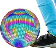 Flashing Soccer - Light up Football Reflective Glowing Football, Football Glowing in The Dark Light up Football Reflective Glowing Footballs for Boys, Kids, Men
