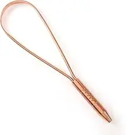 Copper Tongue Scraper - Traditional Ayurveda Oral Care Tool for Freshness and Hygiene, 100% Pure Copper Tongue Scraper for Mouth Cleaning, Ideal for Ayurveda Oral Care Routine