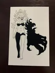 Derieri - Seven Deadly Sins / NN Art Anime Photo Print 4x6 (Black and white)