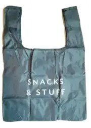 Tote bags (2), Snacks & Stuff, Dusty Blue, 15x22x5 in, NWT