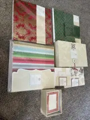 Anna Griffin Christmas Lot Cardstock, Card Making Kit, Die Cuts Etc.