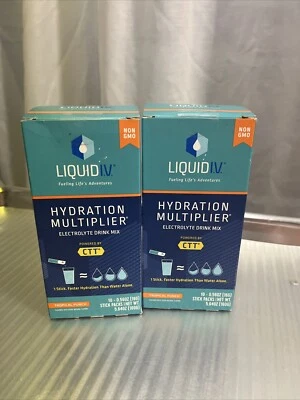 2_10 PK Liquid I.V. Hydration Multiplier Électrolyte Drink Mix Tropical Punch