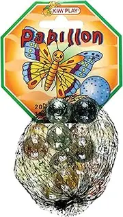 Kim'Play Papillon ('Butterfly') 500810 Marble Set 20 Small and 1 Large [French Language]