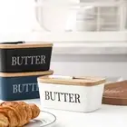Airtight Cover Butter Dish Cans with Lid Cheese Storage Container Fridge