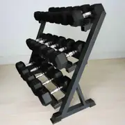 BRIXX 5kg - 30kg Hex Dumbbell Set & Rack