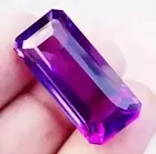 Purple Blue Sapphire Emerald Cut 38-40 Ct Natural EGL Certified Loose Gemstone