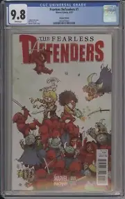 THE FEARLESS DEFENDERS #1 - CGC 9.8 - SKOTTIE YOUNG VARIANT