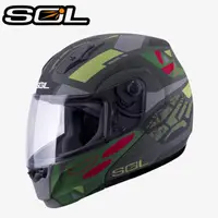 在飛比找PChome24h購物優惠-【SOL SM-3 戰將 可掀 可樂帽 全罩式 安全帽 消光