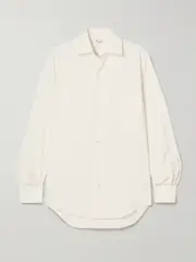 [Loro Piana] Loro Piana - Andre Silk Shirt - Off-white - IT42 IT 42 Off-white