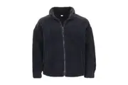 Unisex Sherpa Fleece Jacket 380gsm - Black