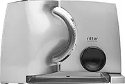 Ritter Compact 1 Silver Metal Food Slicer with Stainless Steel Blade