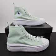 Converse Girl's CTAS Move Sticky Aloe Platform High Top Sneakers Size 7 New