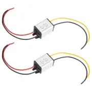 2pcs DC 12V/24V to DC 9V Power Converter 3A 27W Voltage Step Down Power Supply