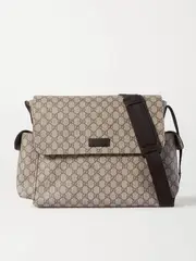 [Gucci] Gucci - Ophidia Printed Coated-canvas Diaper Bag - Beige - One size One size Neutrals