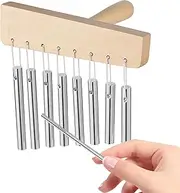 MEDITATION CHIME, CHIMES MANI | 8 Tone CHIME with Knock Stick | Meditation Accessories, Classroom Attention Getter, Hand Percussion Instruments for Beginners
