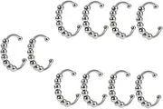 [Holibanna] Ring Jewelry Stacking Open Toe With Beads Beaded Jewelry Fidget Sensory Beaded Open Finger Jewelries Unisex Adjustable Pressure Anti Gold Silver Alloy