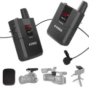 SYNCO WMic-T1 UHF Wireless Lavalier Microphone System for Smartphone Camera DSLR